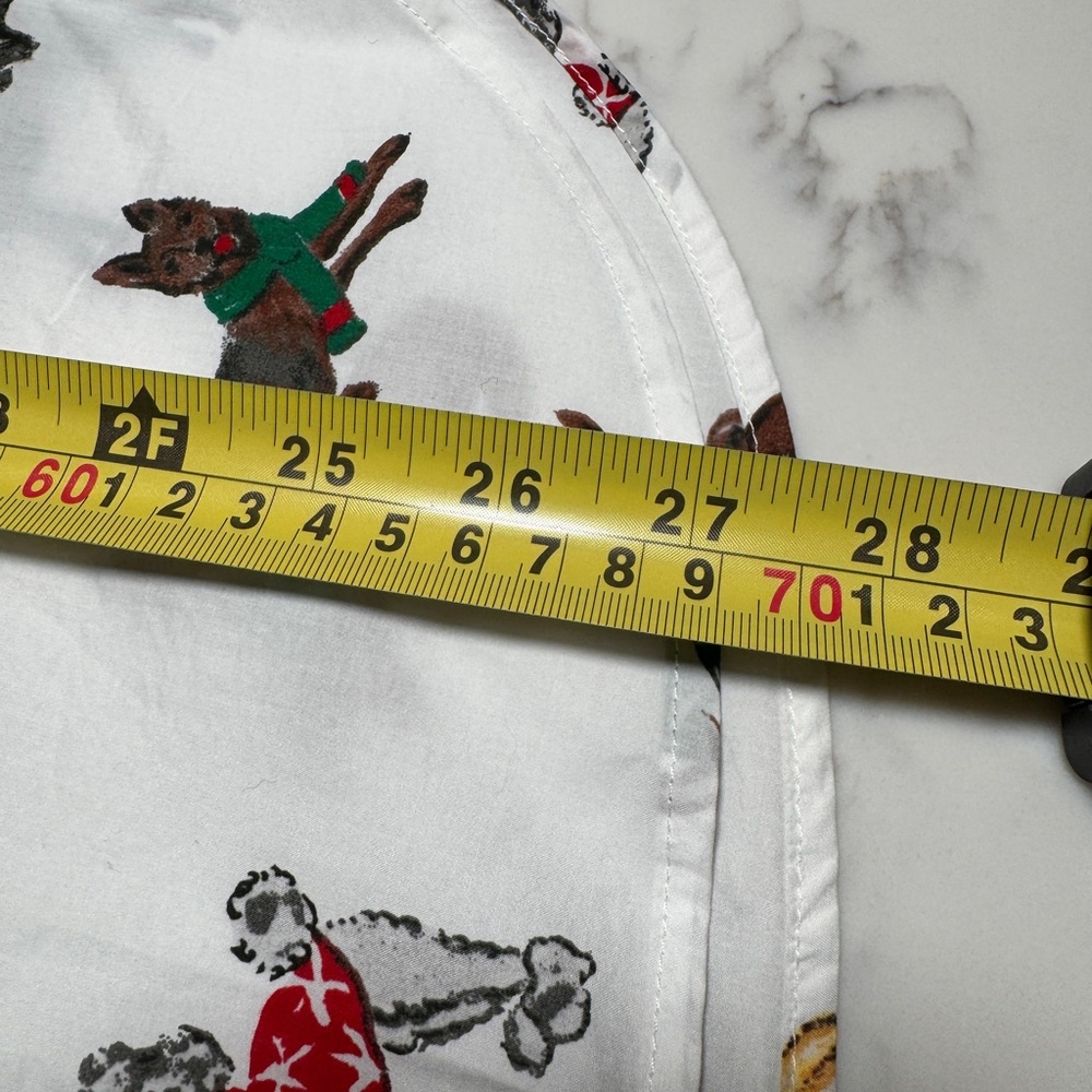 Talbots MODERN CLASSIC SHIRT - DOGS OF CHRISTMAS Size Large - never worn - Picture 9 of 9